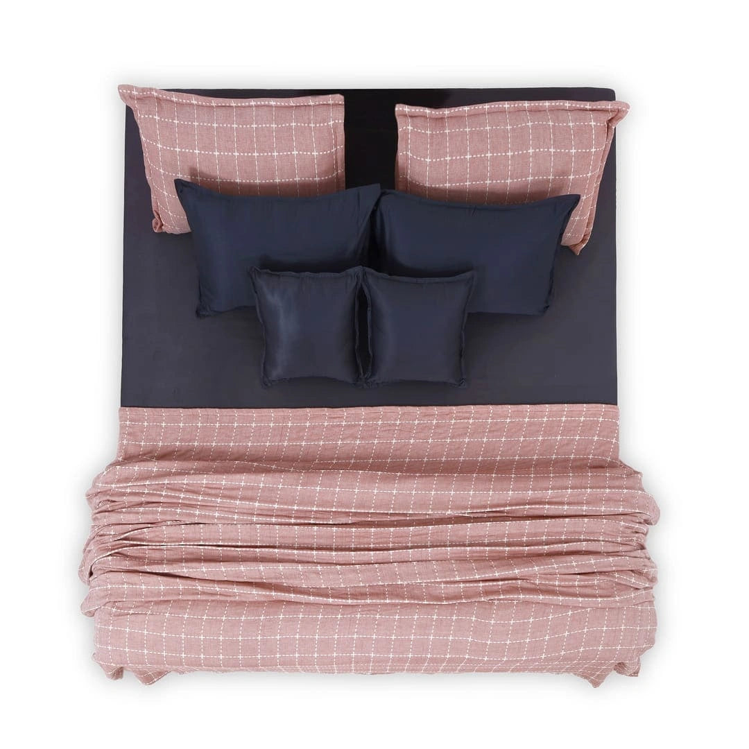 Zarf California King Size Plush Cotton AC Blanket With 2 Pillow Cases - Bloomist