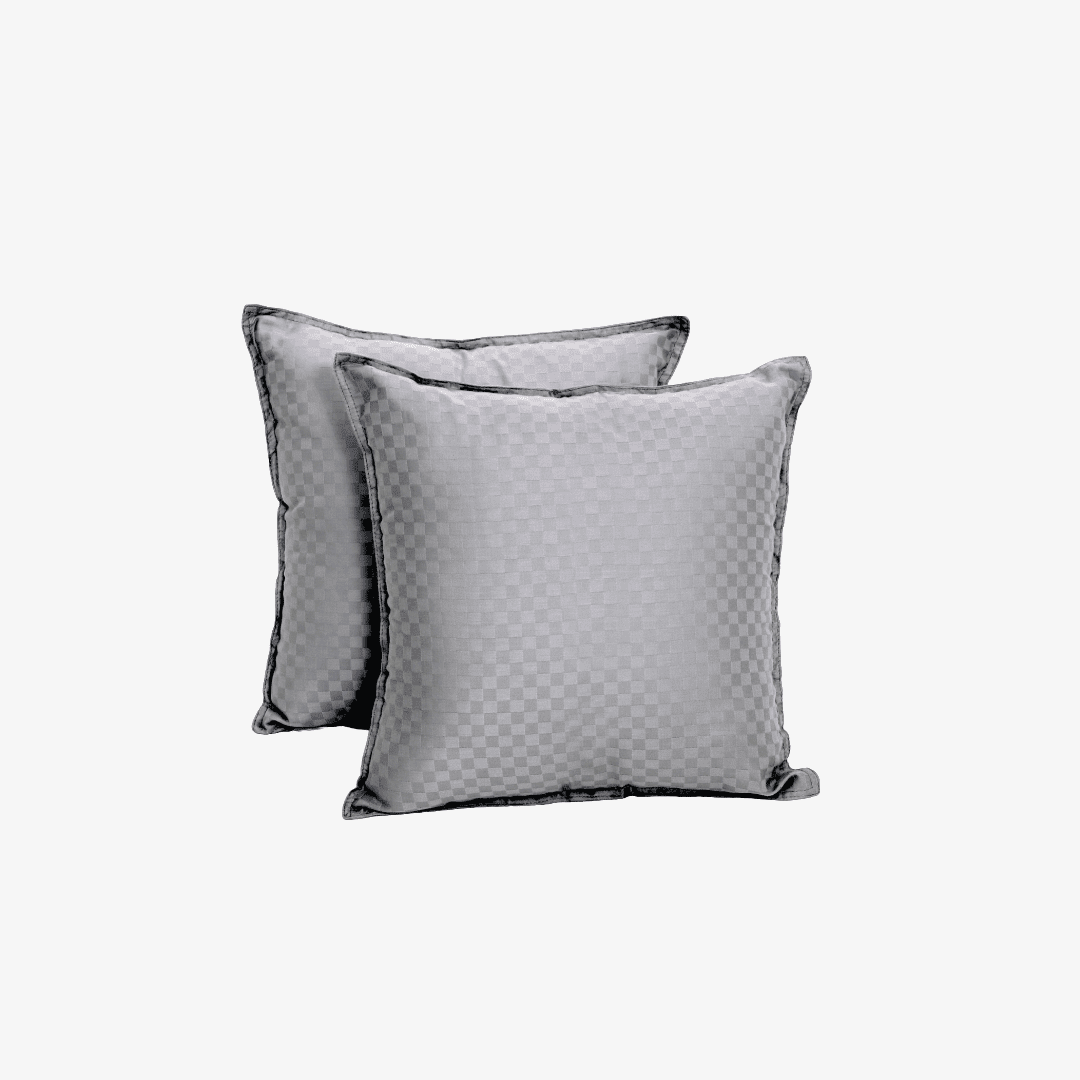 Egyptian Cotton Cushion Covers- Set Of 2 - Cenere