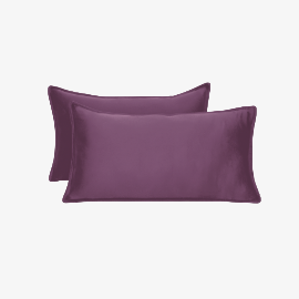 Egyptian Cotton Pillow Covers- Set Of 2 - Plum