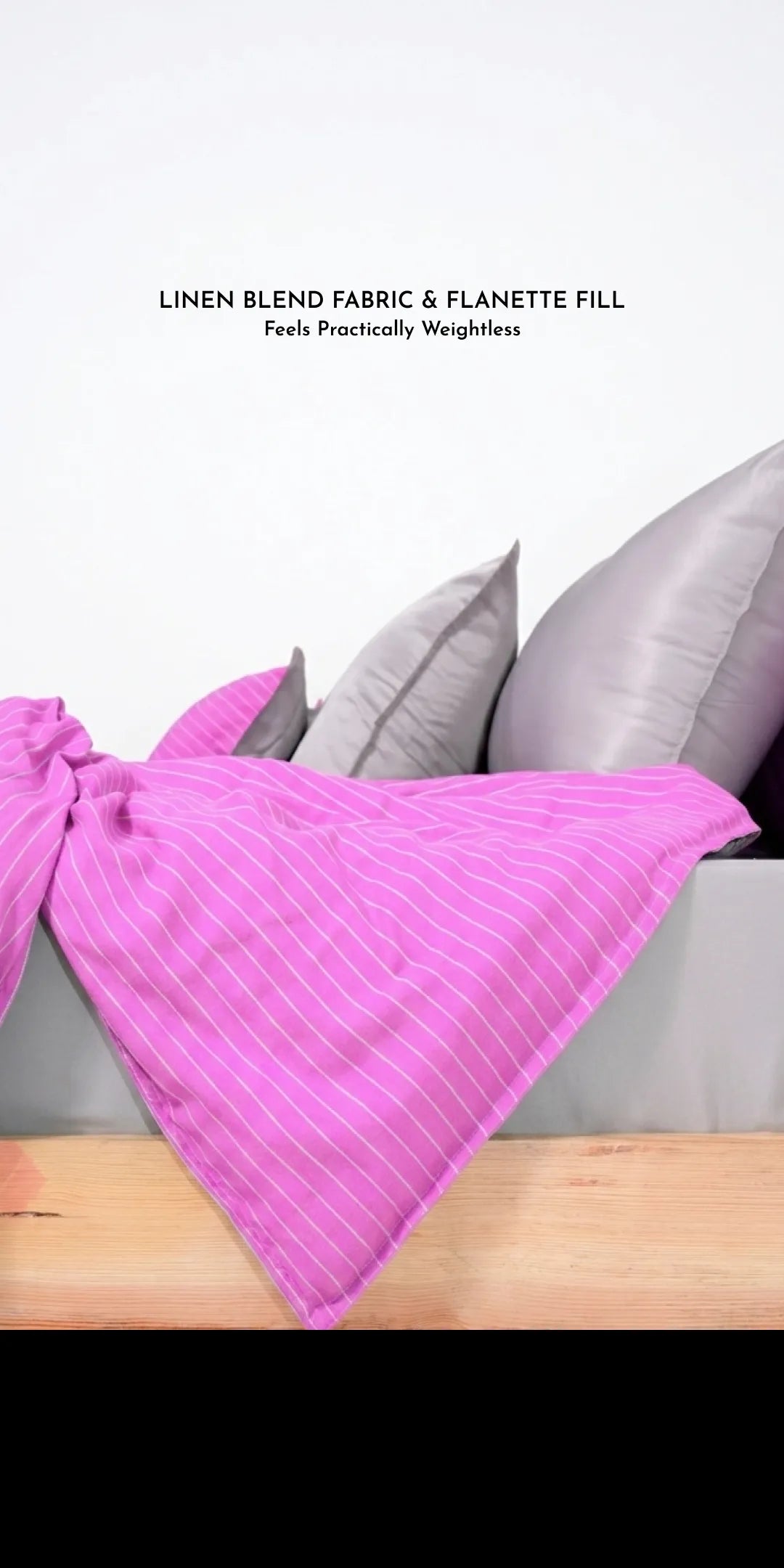 Zarf Linen Blend Bedding Set Of 9 - Halo