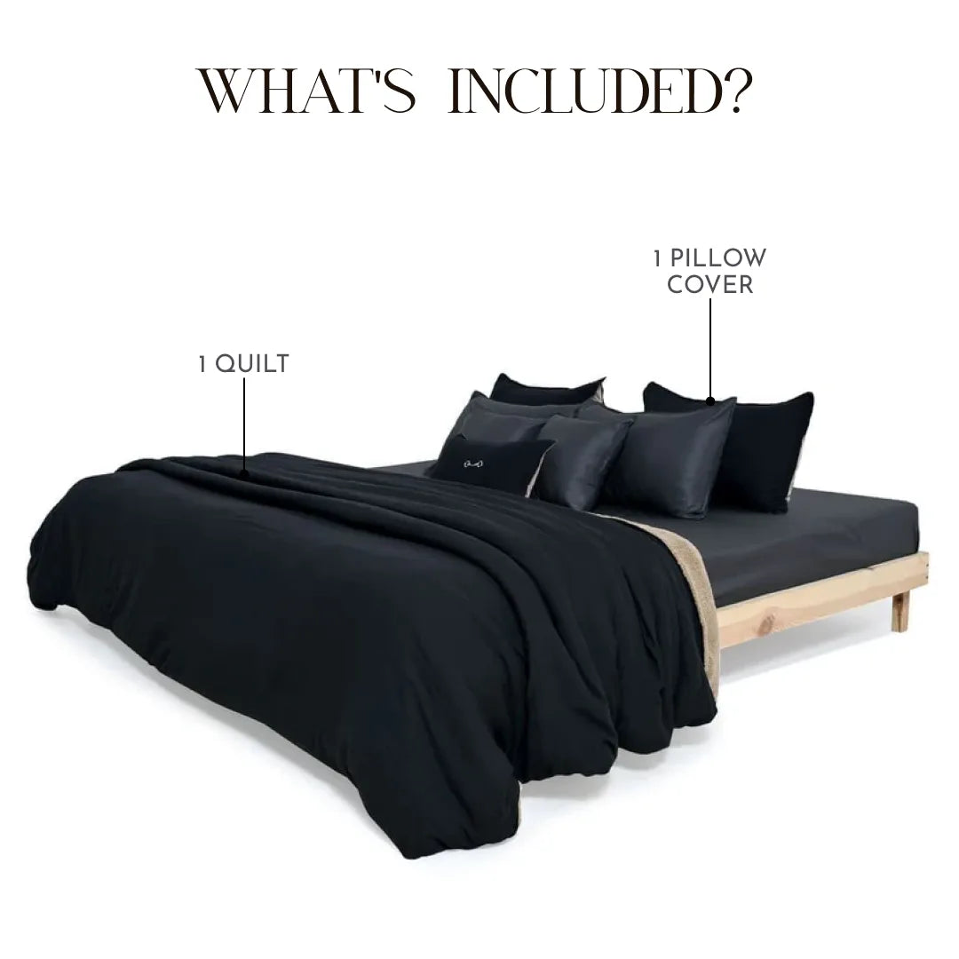 ZARF Reversible Baby Size Quilt With 1 Pillowcase - Cosmos