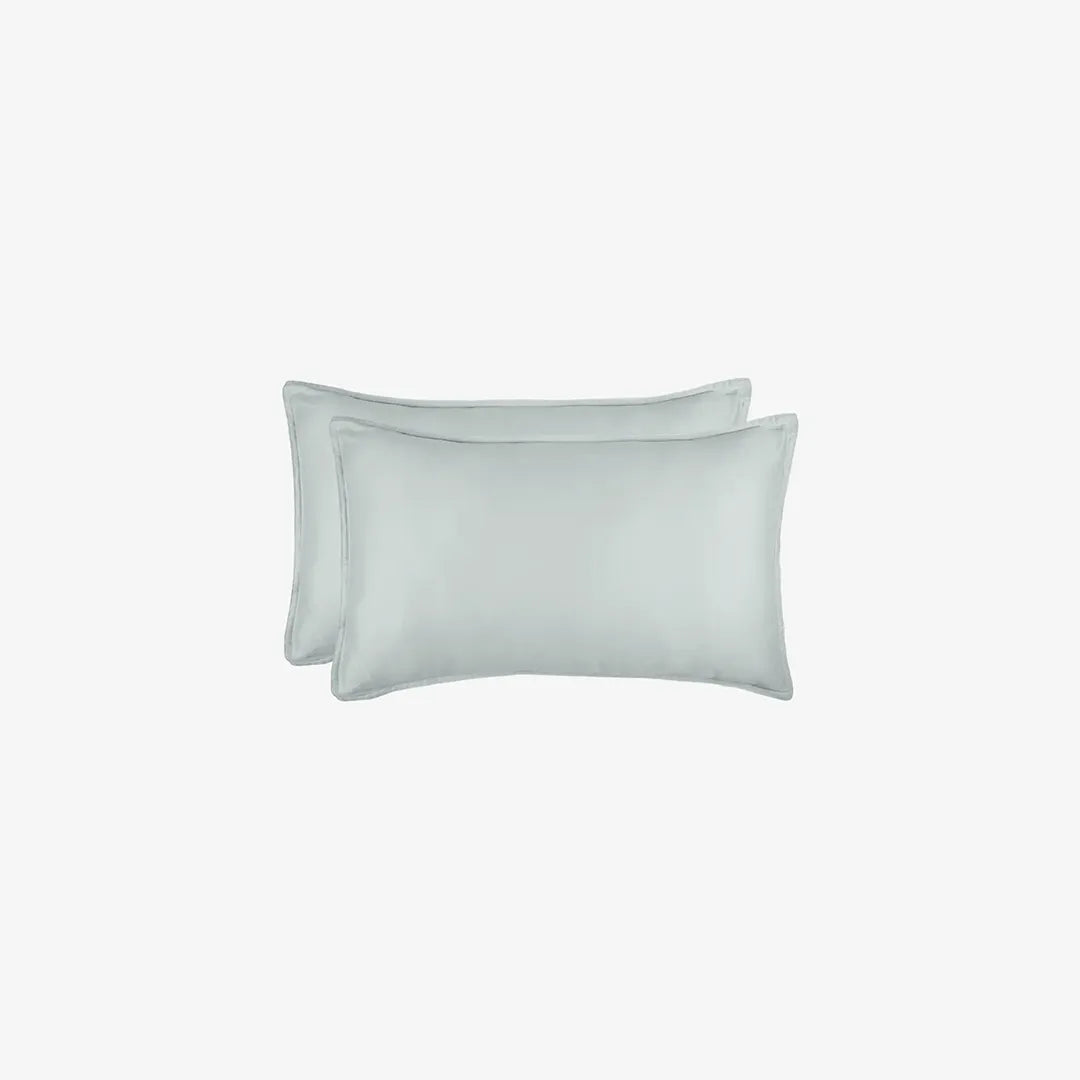 Egyptian Cotton Pillow Covers- Set Of 2 - Cyan