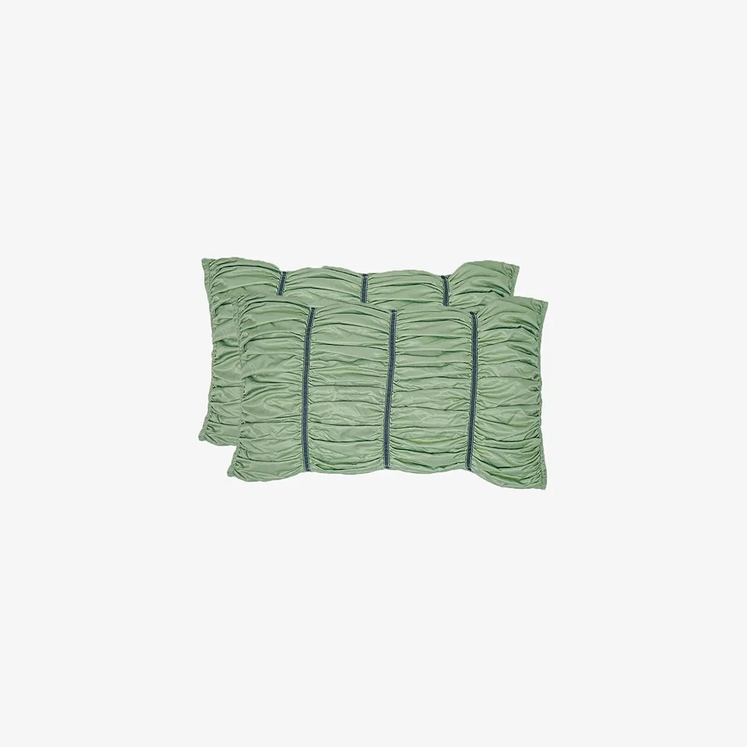 Italian Weave Designer Pillow Covers- Set Of 2 - Pine