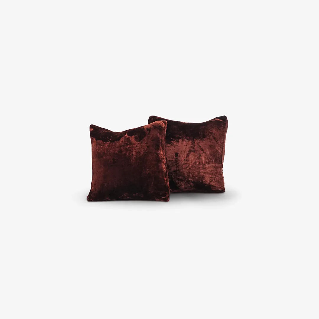 2 luxe Cushion Covers - Coffee