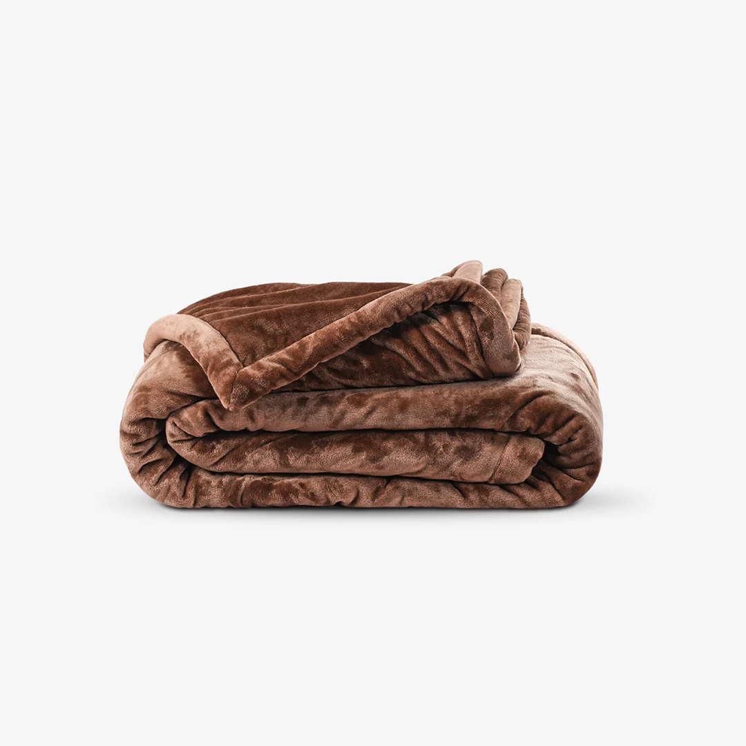 Zarf Ultra-Warm Luxury Winter Blanket With Two Cushion Covers - Auburn