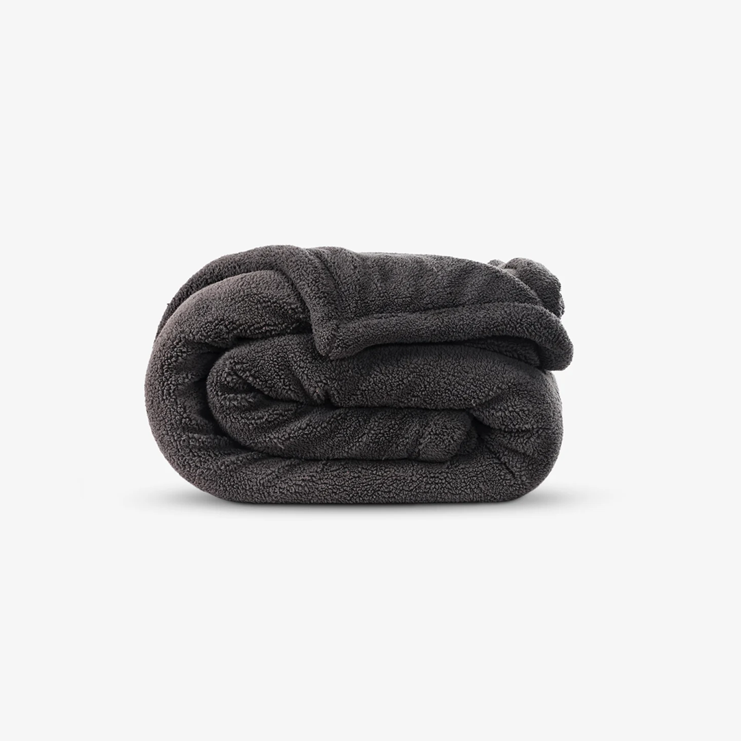 Faux Shearling Blanket | Reversible with Heat Trap Technology - Midnight Sepia