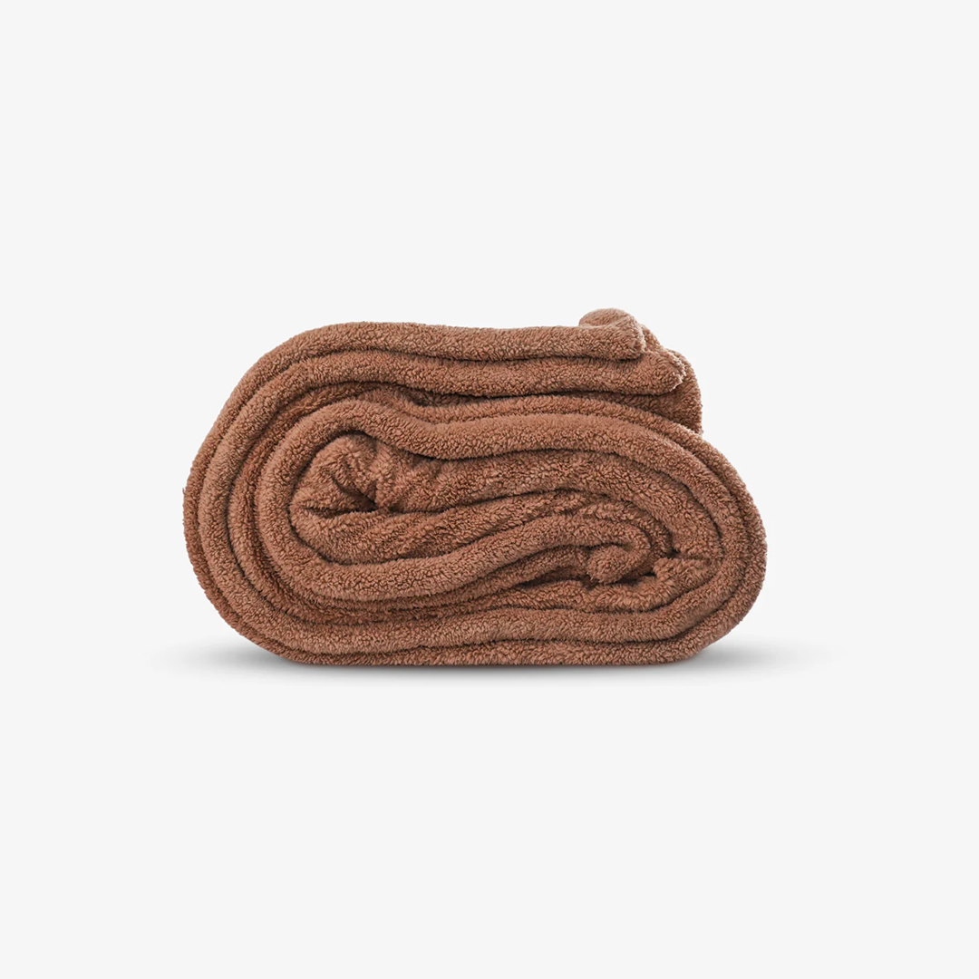 Faux Shearling Blanket | Reversible with Heat Trap Technology - Vanilla Ivory