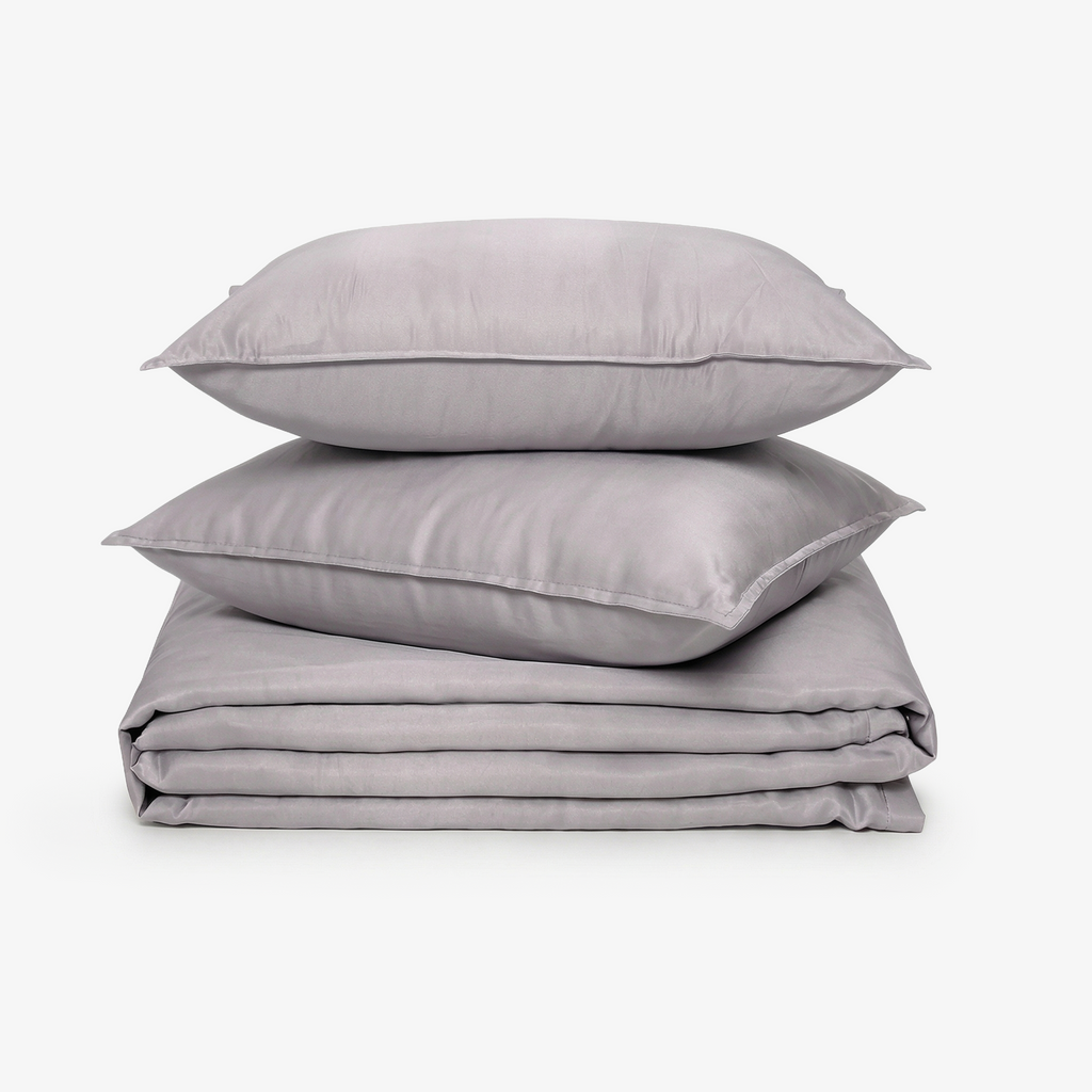 ZARF Italian Staple Weave Bedsheet With 2 Solid Pillowcases - Marbelle