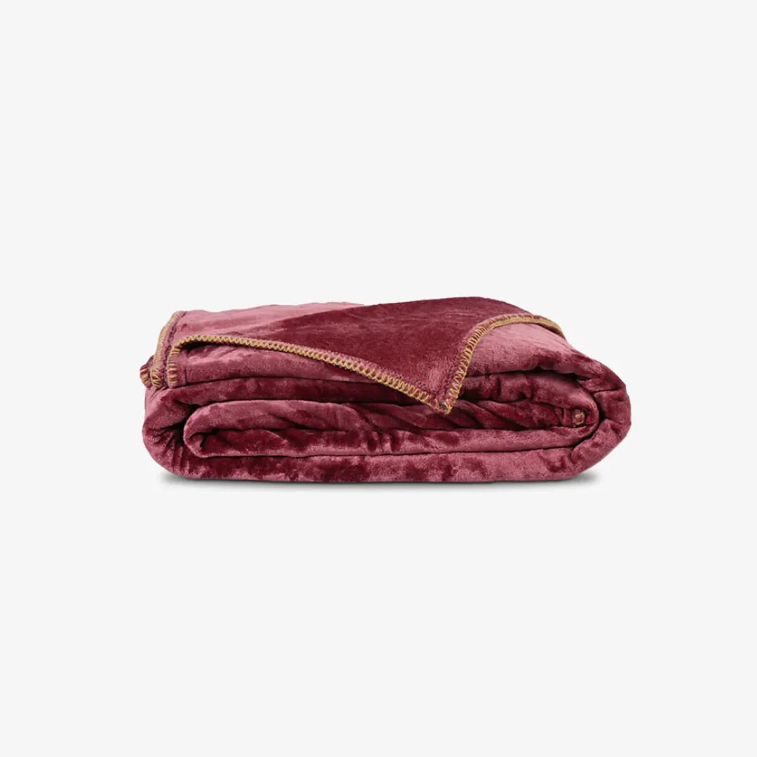 Zarf All-Season Premium AC Blanket With Two Cushion Covers - Mulberry