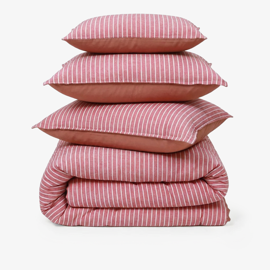 Linen Blend AC Comforter With 2 Pillow Cases and 1 Breakfast Pillow - Sero