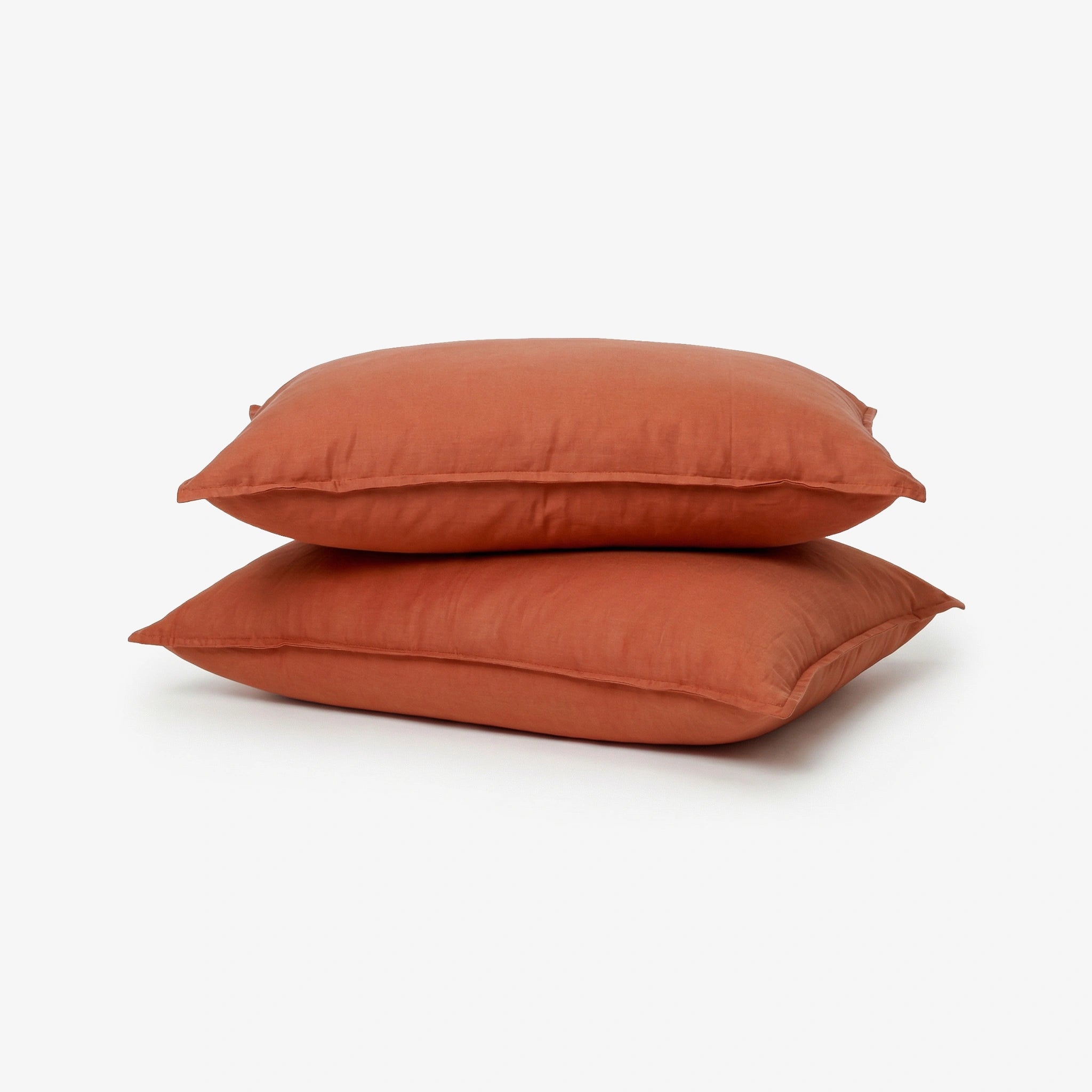 Egyptian Cotton Pillow Covers- Set Of 2 -Terra