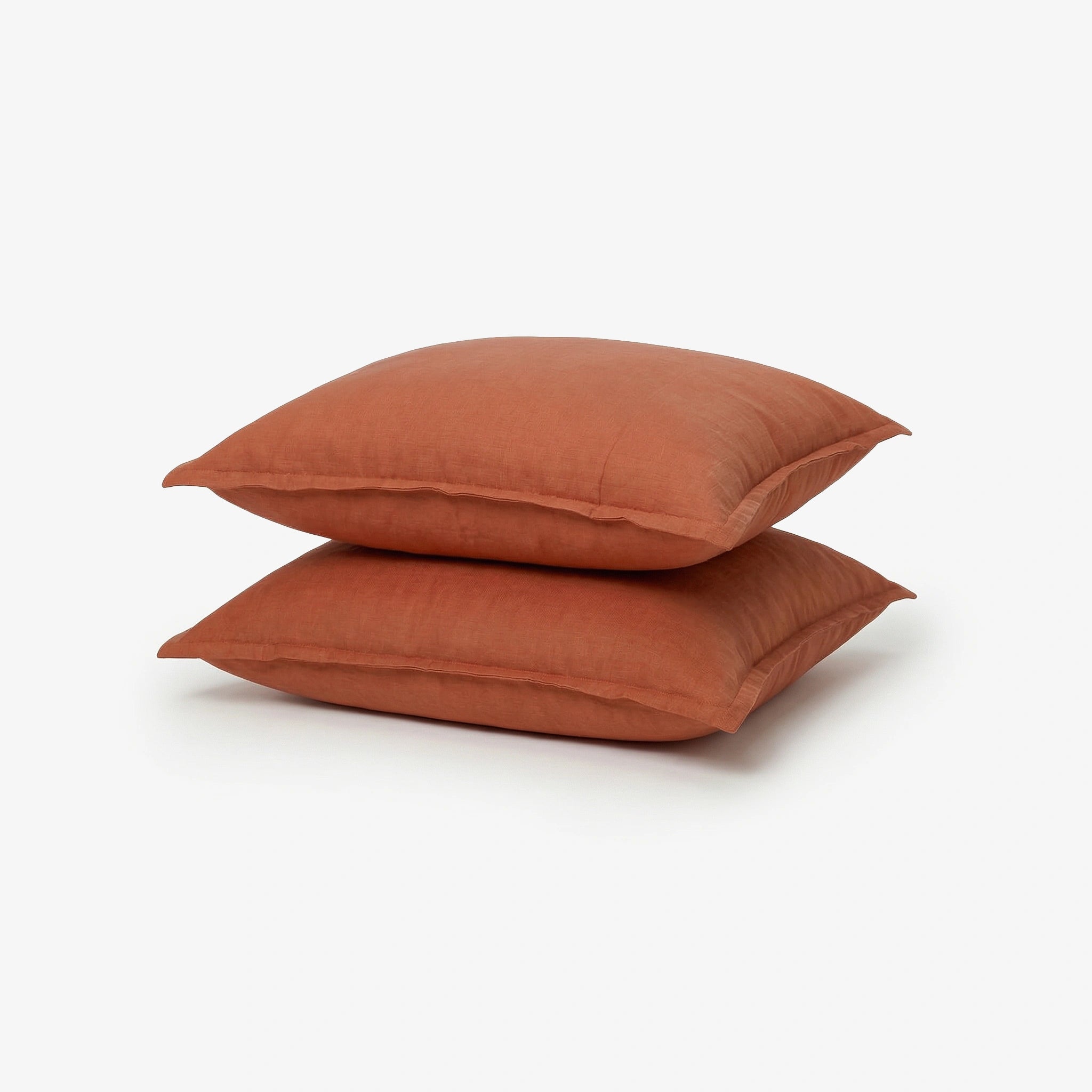 Egyptian Cotton Cushion Covers- Set Of 2 - Terra