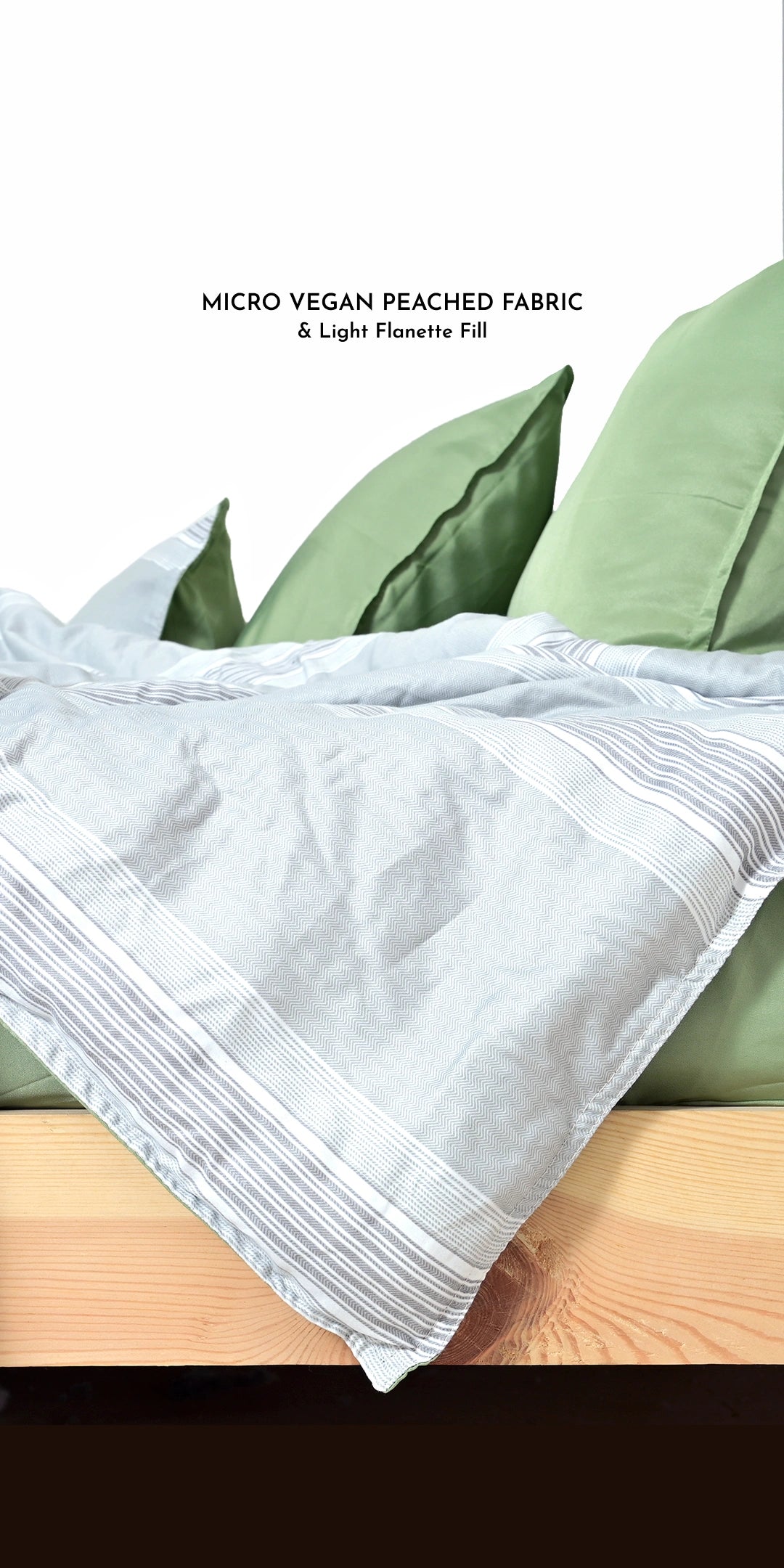 Zarf AC Comforter Bedding Set Of 9 - Thyme