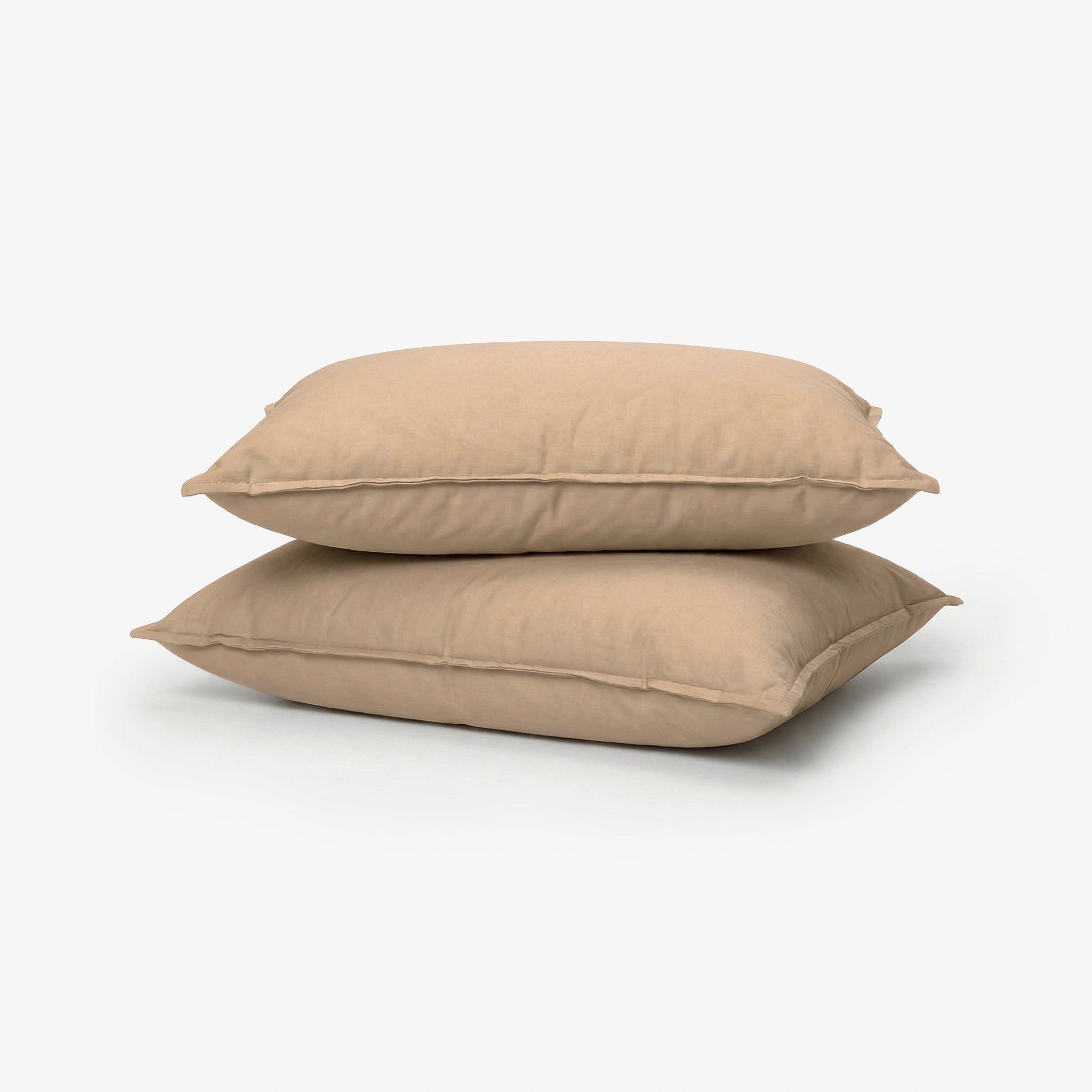 Egyptian Cotton Pillow Covers- Set Of 2 - Walnut