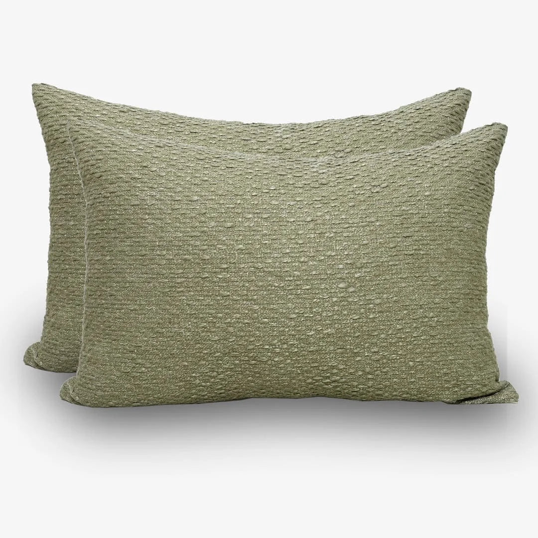 Jacquard Pillow Covers Set Of 2 - Grain