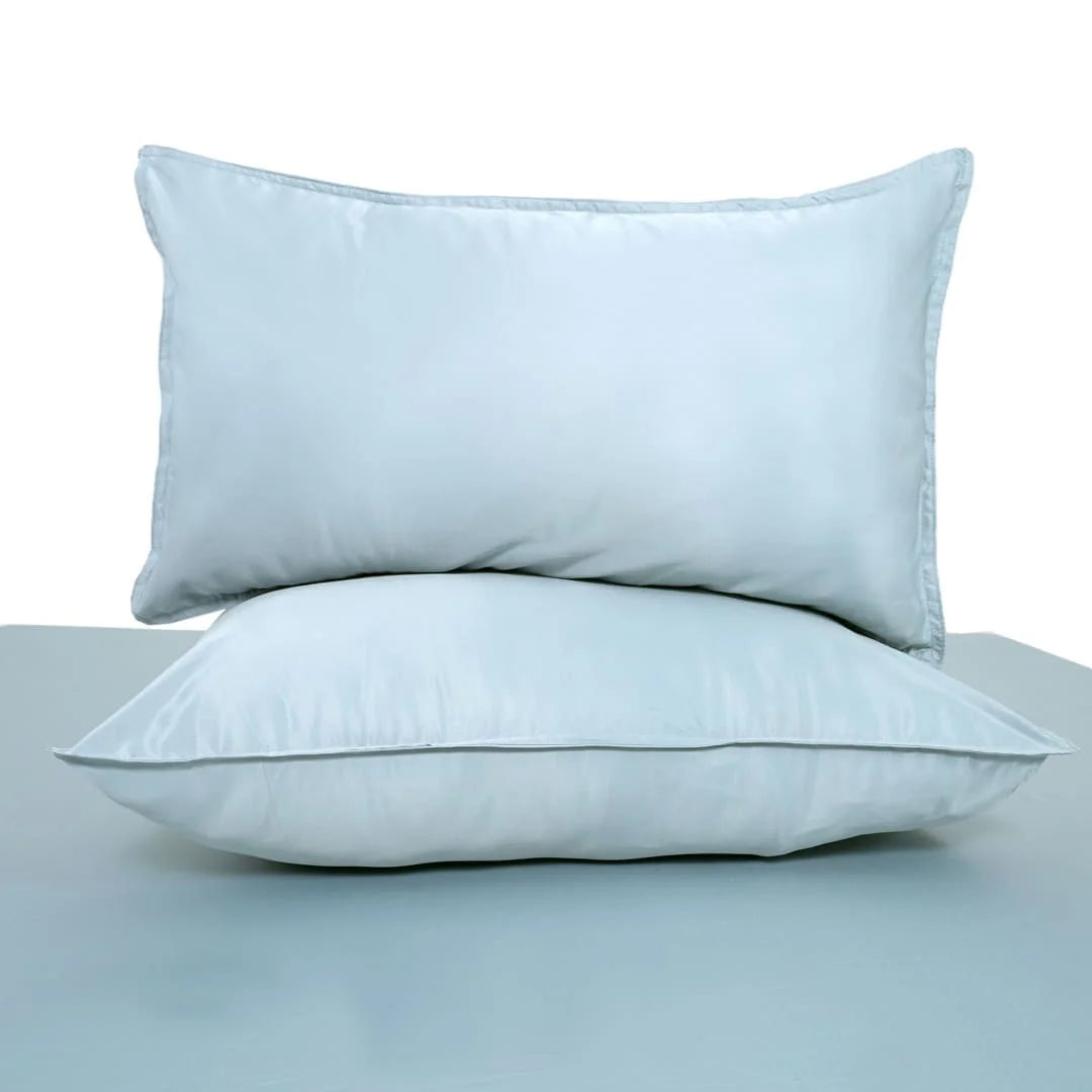 ZARF Italian Staple Weave Bedsheet With 2 Solid Pillowcases - Skyline