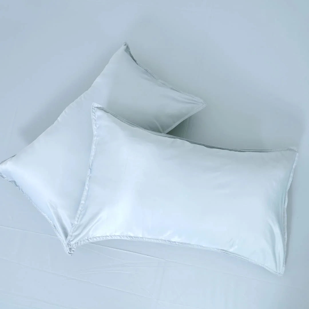 ZARF Italian Staple Weave Bedsheet With 2 Solid Pillowcases - Skyline