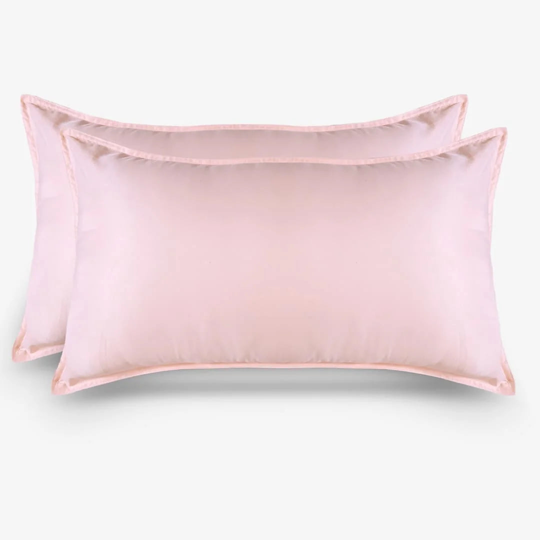 ZARF Italian Staple Weave Bedsheet With 2 Solid Pillowcases - Dahlia