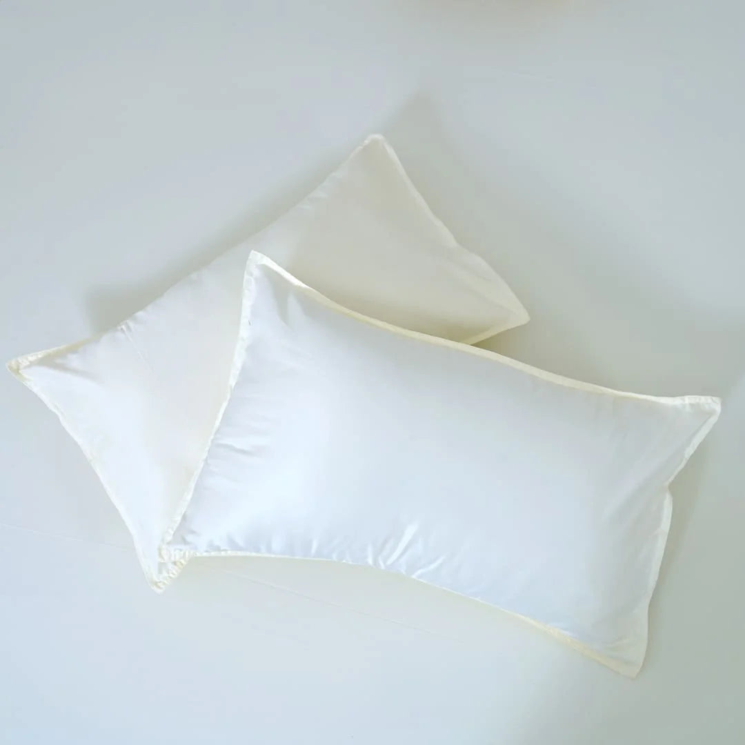 ZARF Italian Staple Weave Bedsheet With 2 Solid Pillowcases - Porcelain